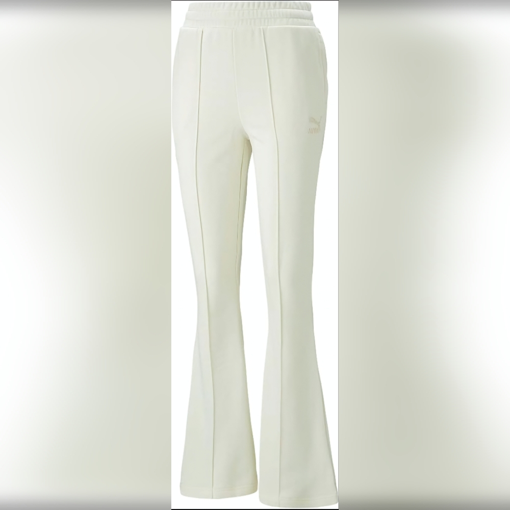 NWT Puma Womens Classics French Terry Flared Pants, XL